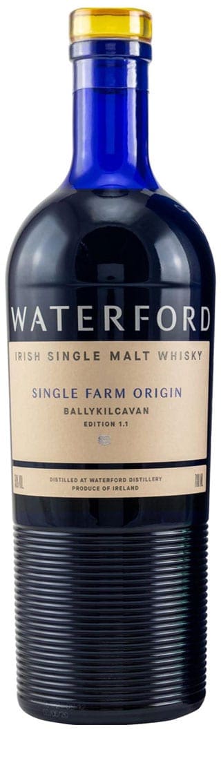 Waterford Single Malt glass bottle design