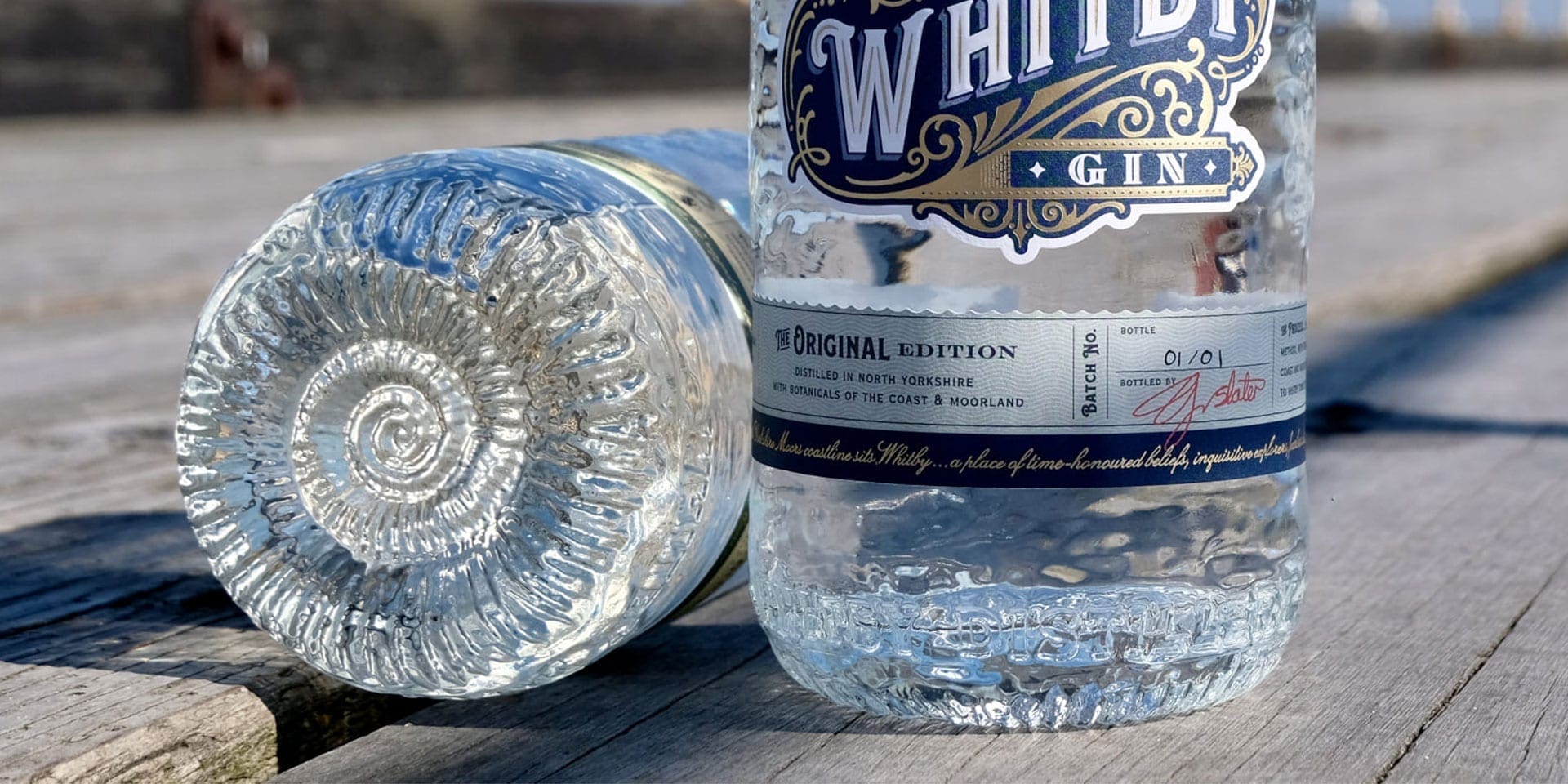 Whitby Gin Detail Bottle Design